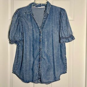 Jane and Delancey Denim Button Down Shirt